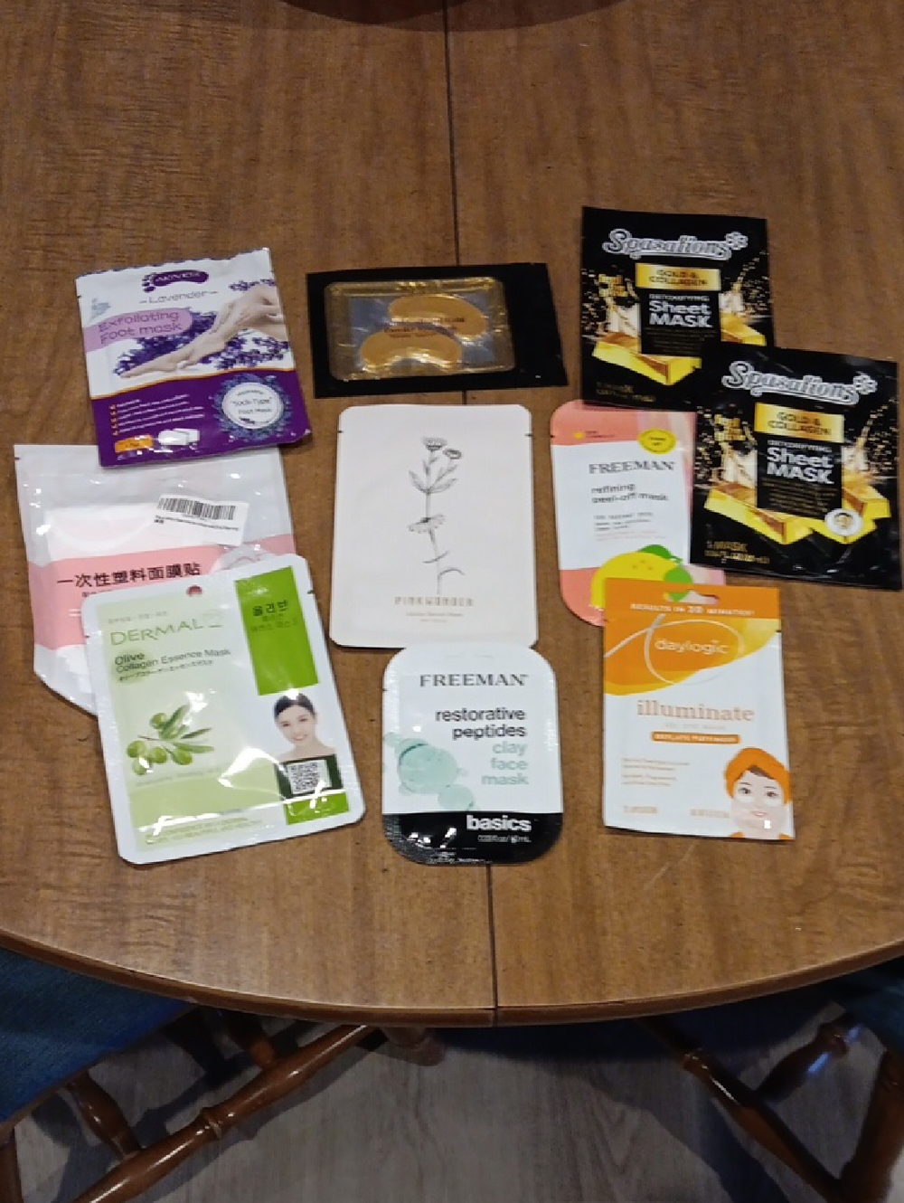 Assorted Women's Skincare Sheet & Eye Masks - Mixed Colors, Multiple Brands